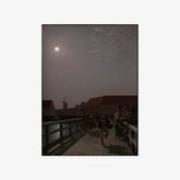 Langebro, Copenhagen, in the Moonlight with Running Figures by C.W. Eckersberg - thumbnail_0_nf_67672fd5b7c995d950163fe0